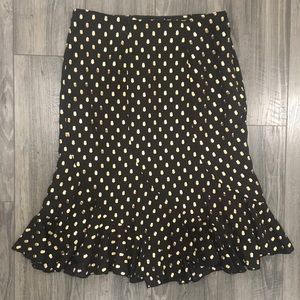 Who What Wear Polka Dot Pencil Skirt